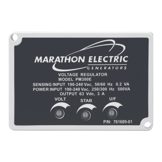Regal Marathon PM300E Instruction Manual