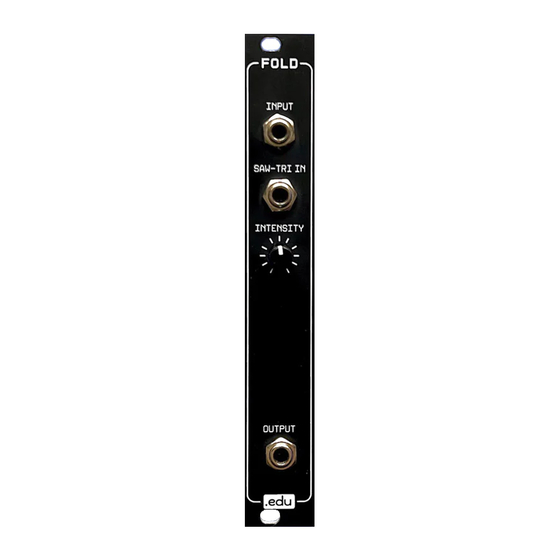 Erica Synths EDU DIY Wavefolder Manual