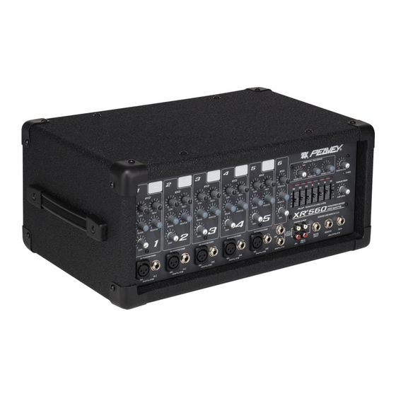 Peavey XR 560 Operating Manual