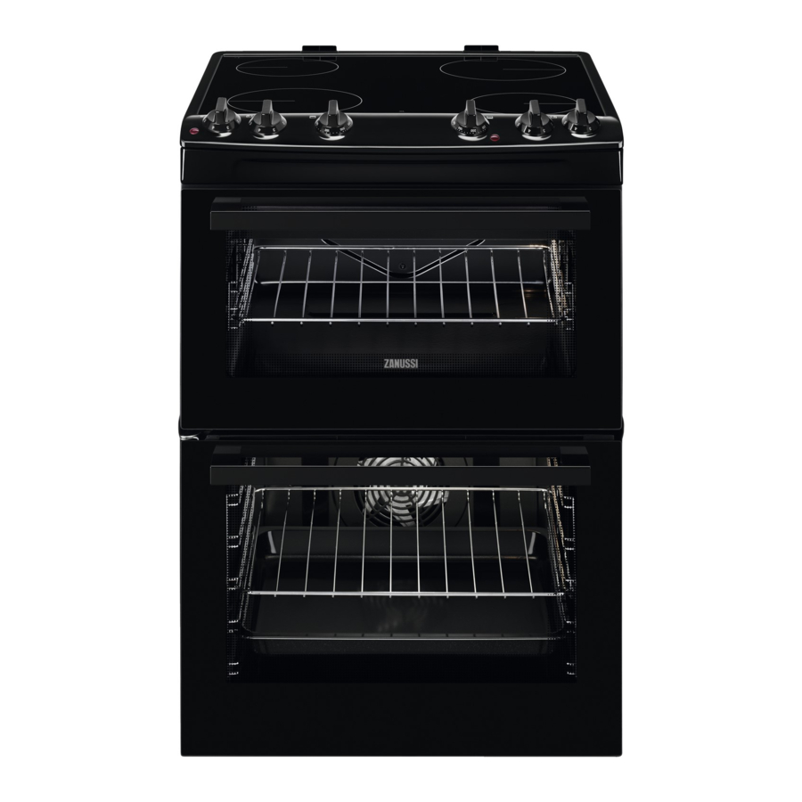 Zanussi ZCV66050BA, ZCV66050WA, ZCV66050XA - Electric Cooker Manual