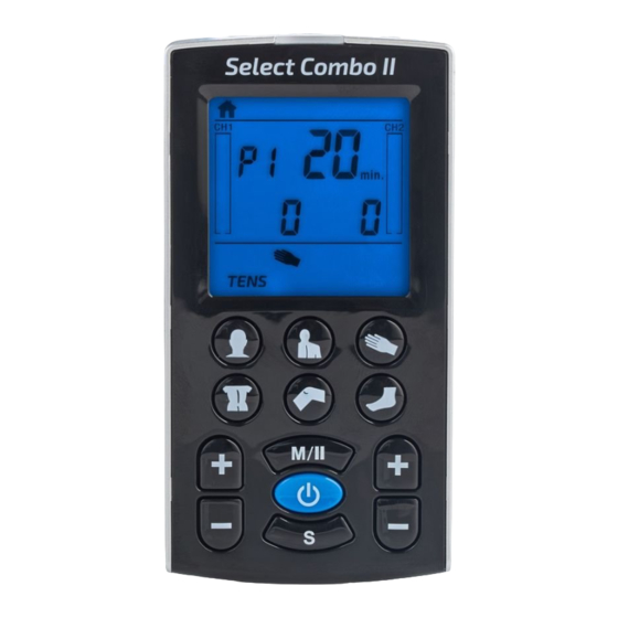 Richmar INTENSITY SELECT COMBO II Quick Reference Manual