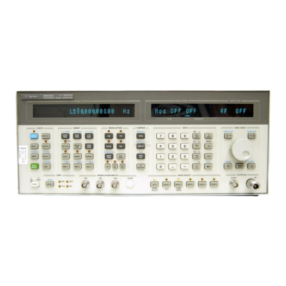 HP 8664A Operation And Calibration Manual
