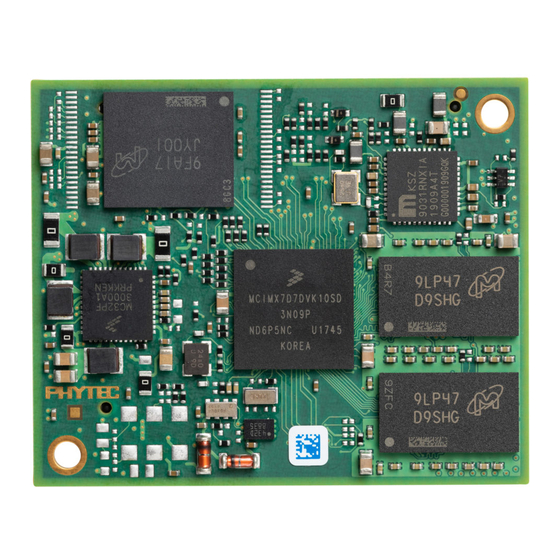 Phytec phycore i.mx7 Hardware Manual