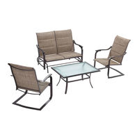 HAMPTON BAY St. Lucia 4 Piece Deep Seating Set SP-K-609SFA/4 Use And Care Manual