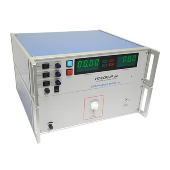 Compliance West HT-20KVPac Instruction Manual