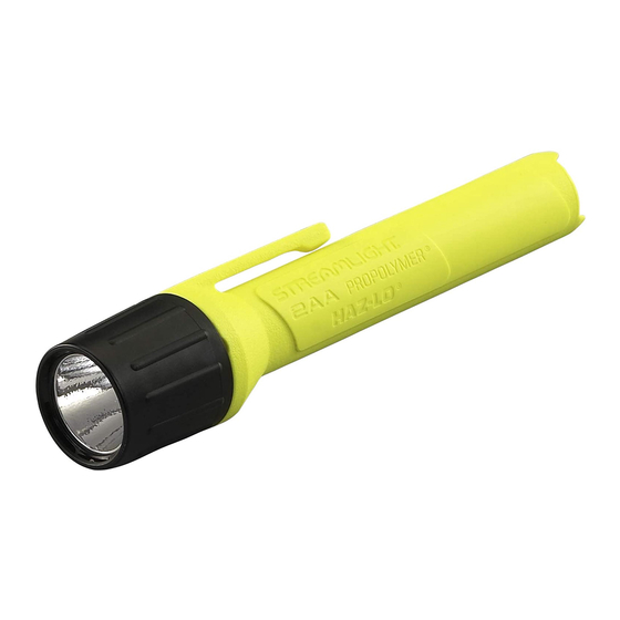 StreamLight PROPOLYMER 2AA Operating Instructions