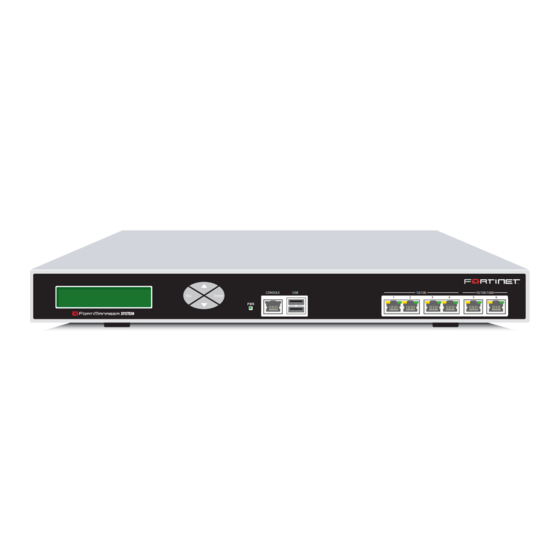 Fortinet FortiManager-400A Quick Start Manual