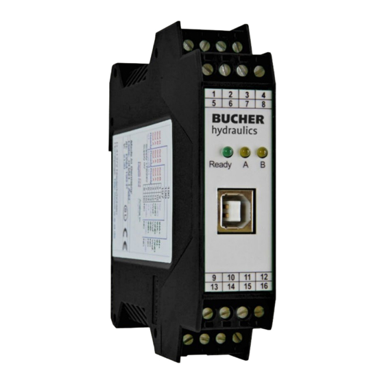Bucher Hydraulics EVM-UIS-2600 Series Manuals
