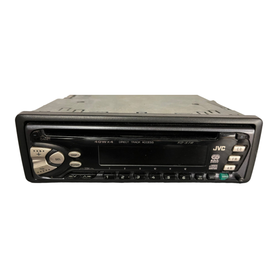 JVC KD-S70R Instructions Manual