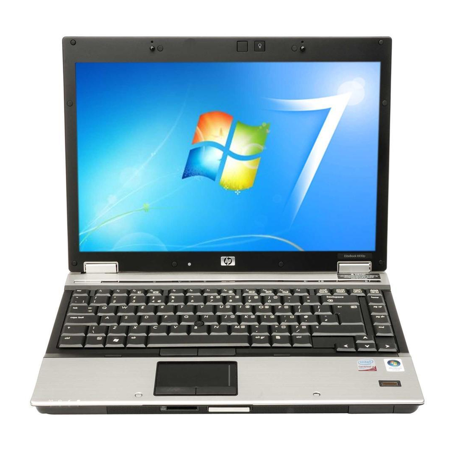 HP 6930p - EliteBook - Core 2 Duo 2.8 GHz Manuals