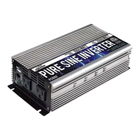Power Tech-On PS1001 Instruction Manual