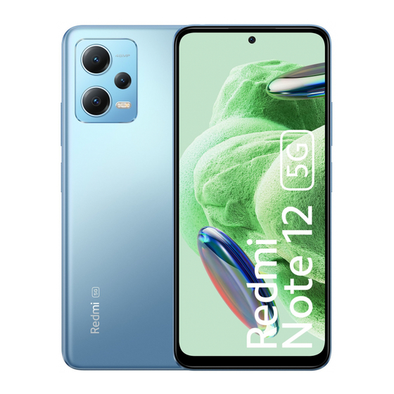 Xiaomi Redmi Note 12 5G Quick Start Manual