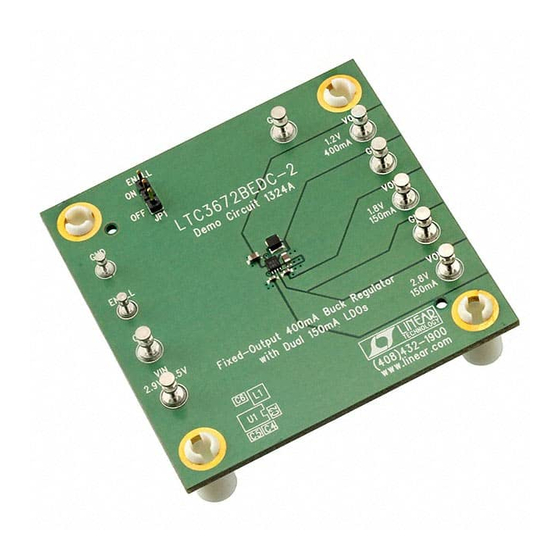 Linear Technology DEMO CIRCUIT 1324A Quick Start Manual