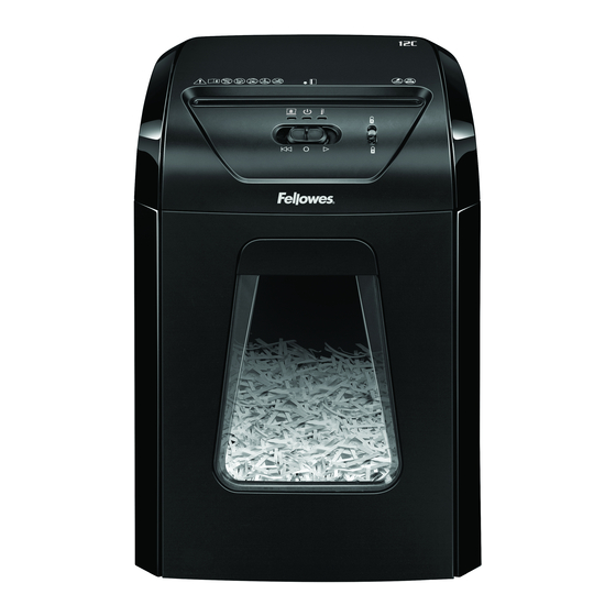Fellowes Powershred FS -12C Manual