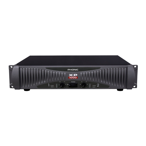 Phonic XP 600, 1000 Service Manual