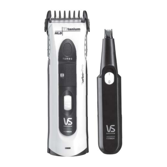 VS Sassoon TURBO-PRO VS7702A Manual