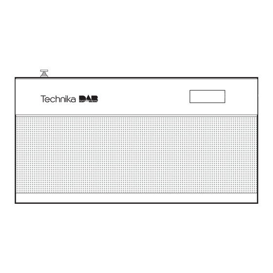 Technika DAB1101ST Owner's Handbook Manual
