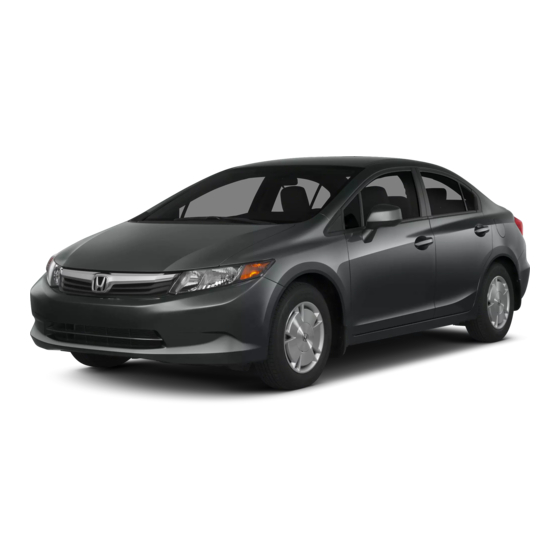 Honda 2012 Civic Hybrid Technology Reference Manual