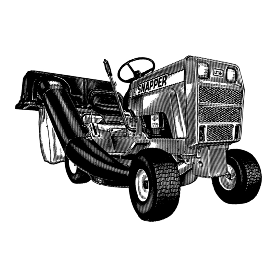 Snapper LT16 Series 2 Safety Instructions & Operator's Manual