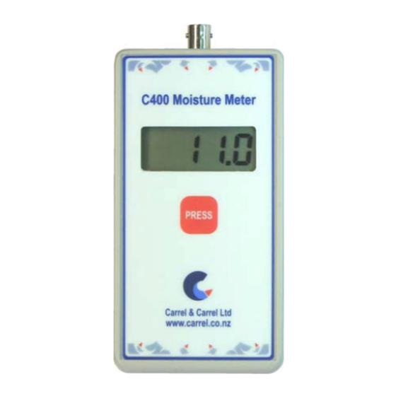 Carrel & Carrel C400 Series Quick Start Manual