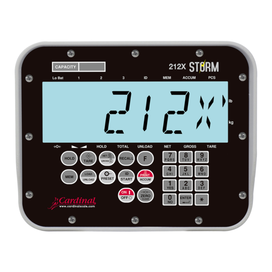 Cardinal 212X Series Installation, Technical And Operation Manual