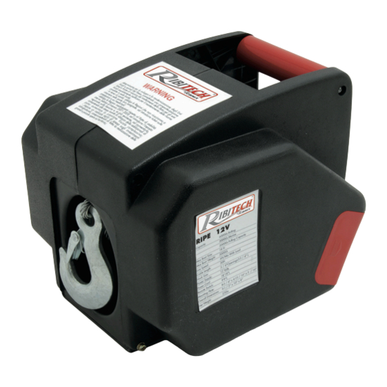 Ribimex RIBITECH PE12V User And Maintenance Manual