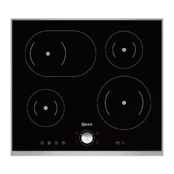 NEFF T4...2 Series Induction Hob Manuals