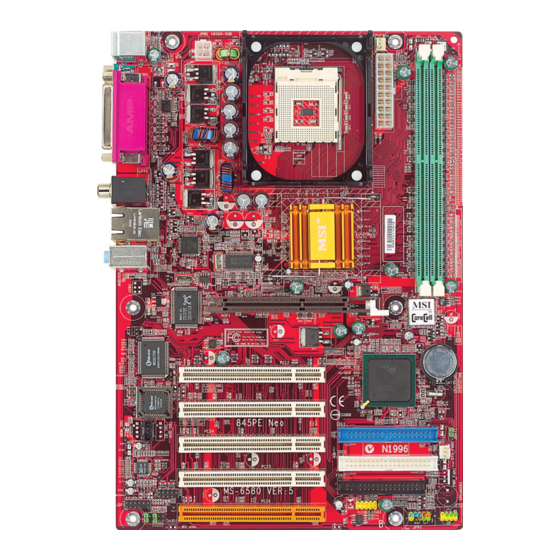 MSI 845PE Neo Series Manual