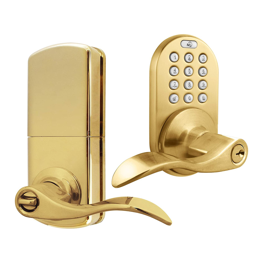 MiLOCKS BLEKL, CKL, DKL, TKL, QKL, XKL, ZWL - Keypad Entry Deadbolt Lock Manual