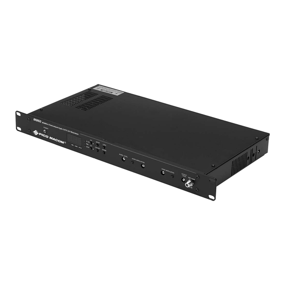 Pico Macom M860 Installation And Operation Manual