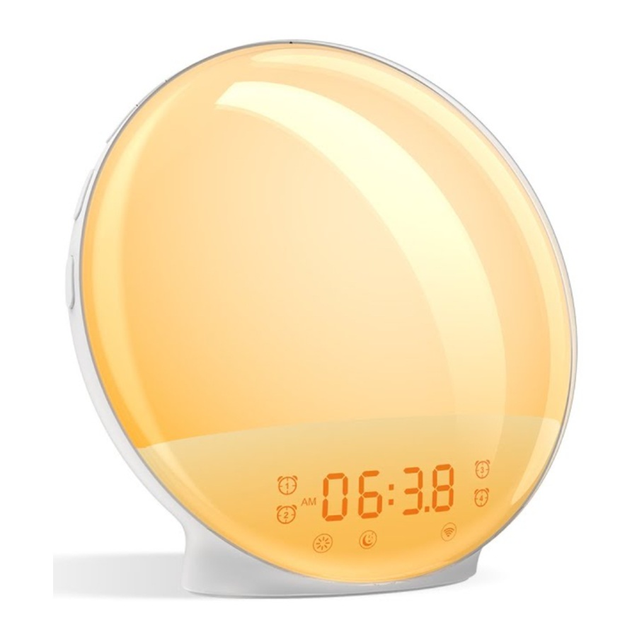 Dekala ACA-002-B - Sunrise Alarm Clock Manual | ManualsLib