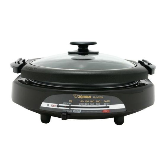 Zojirushi EP-EVC25 Operating Instructions Manual