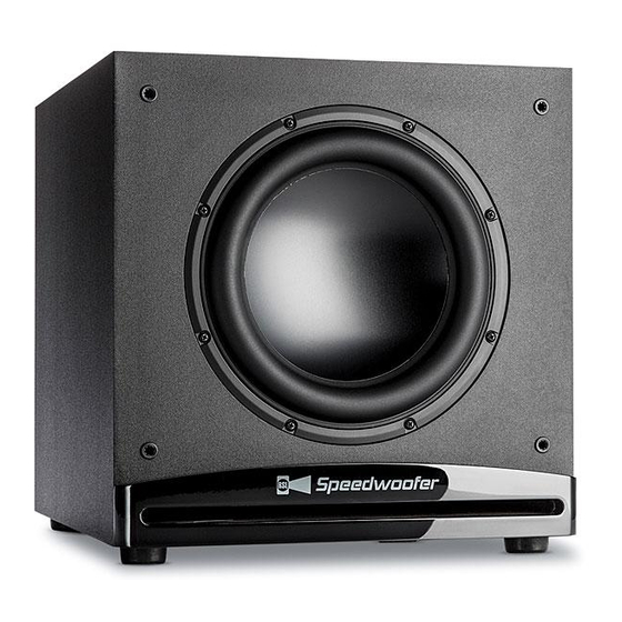 RSL Speedwoofer 10S Owner's Manual