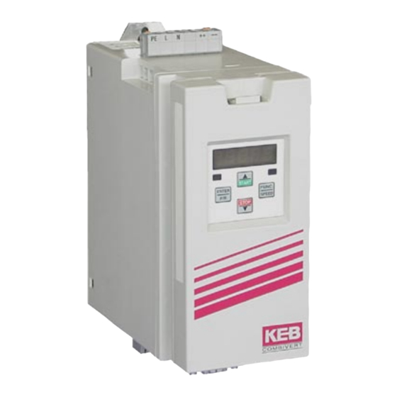 KEB COMBIVERT F5 series Installation Manual & Operation Manual
