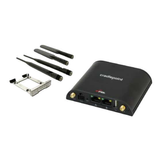 Sonitrol Cradlepoint IBR600 Series Quick Install Manual
