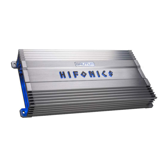 Hifonics BG-1000.4 Quick Start Installation Manual