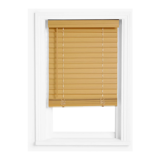 John Lewis FAUX WOOD VENETIAN BLIND Instruction Manual