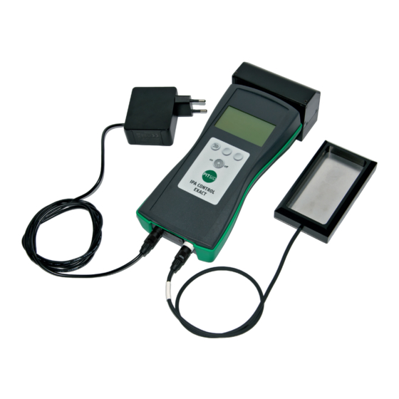 User Manuals: PITSID IPA CONTROL EXACT Instruments
