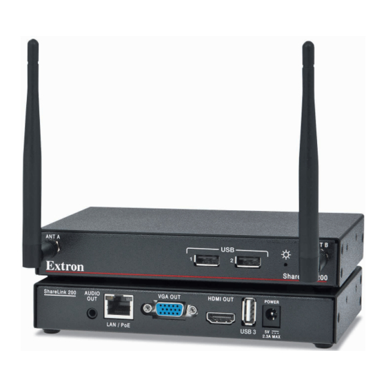 Extron electronics ShareLink 200 User Manual