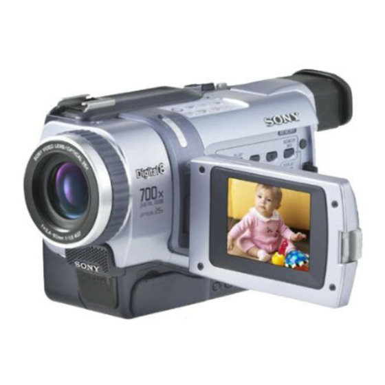 Sony Handycam DCR-TRV340E Manuals