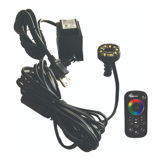 AquaScape LED Color-Changing Fountain Light User Manual