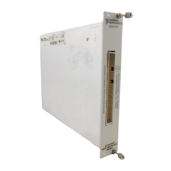 NI SCXI‑1127 User Manual