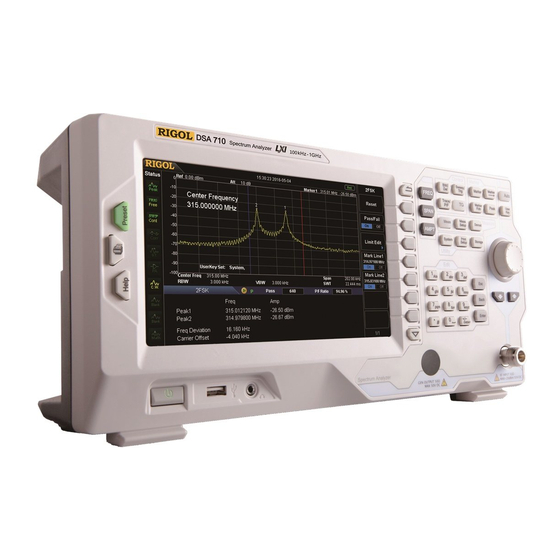 Rigol DSA700 Series User Manual