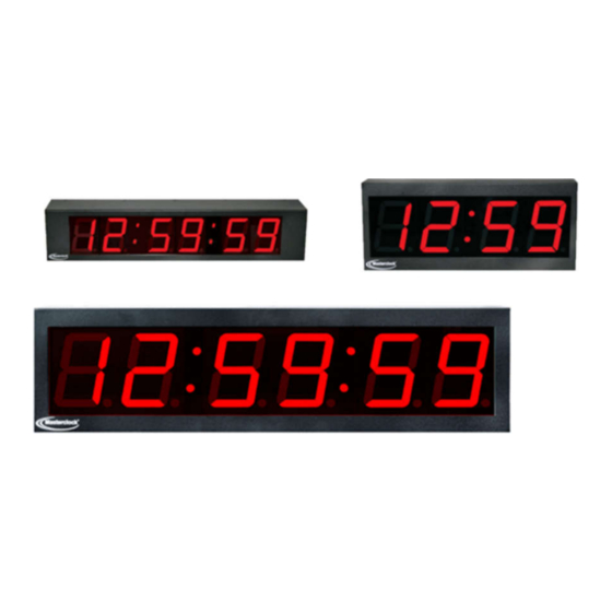 Masterclock RC1000 Quick Setup Instructions Manual