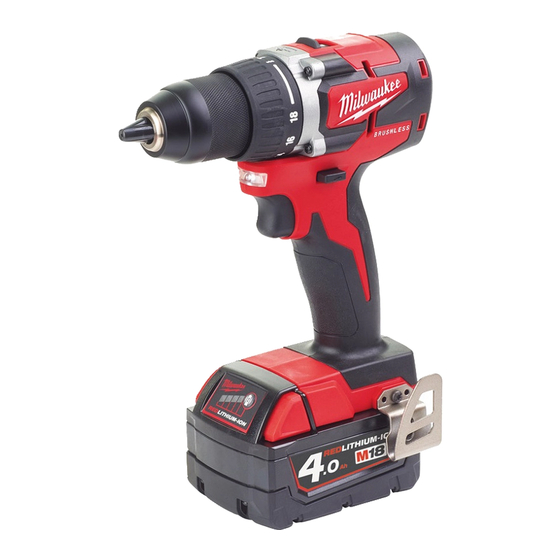 Milwaukee M18 CBLDD Manuals