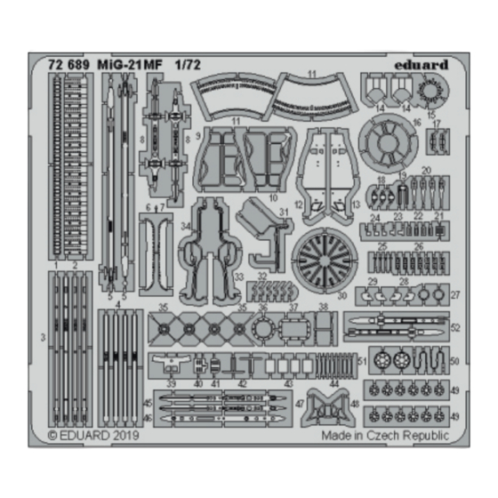 Eduard MiG-21 MF Quick Start Manual