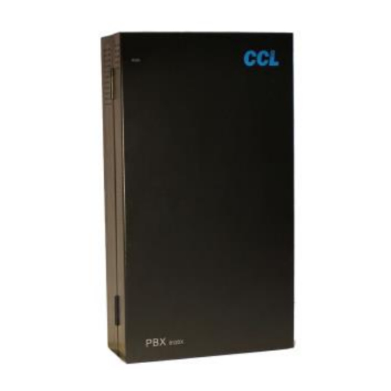 CCL 8120X Operating & Programming Manual