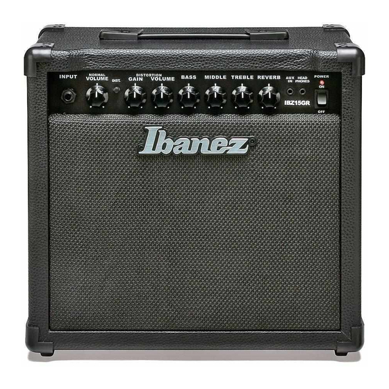 Ibanez IBZ15GR Owner's Manual