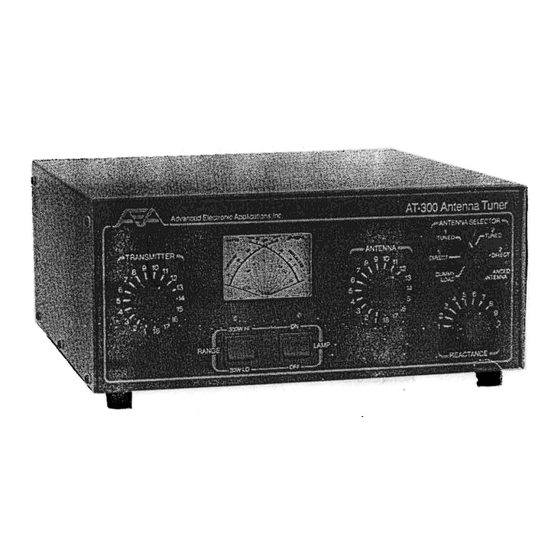 AEA AR-300 Owner's Manual