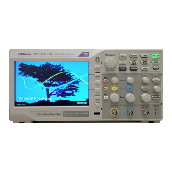 TEKTRONIX TBS1052BEDU QUICK MANUAL Pdf Download ManualsLib